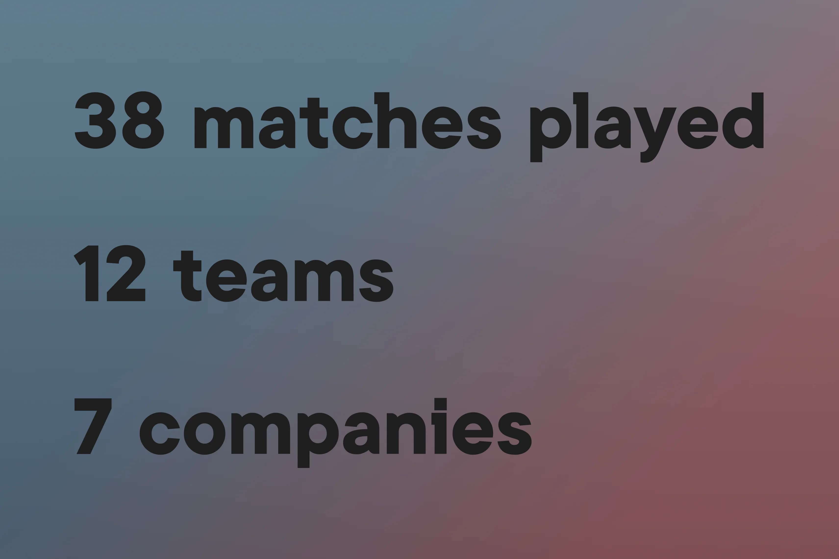 Main preview for Foosball Tournament.